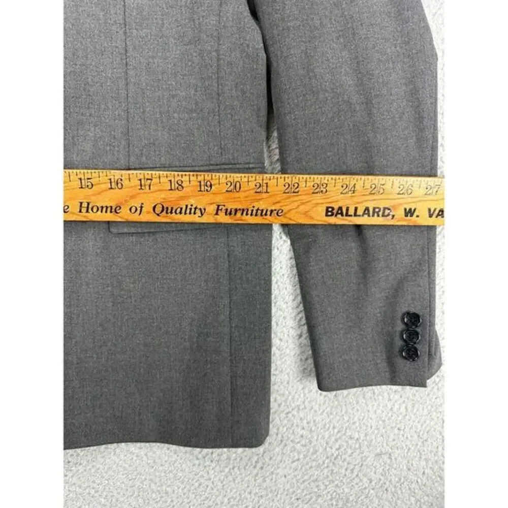 J.Crew Blazer Men 44L Thomson Gray Performance 4-Way Stretch Sport Coat Suit NEW
